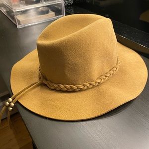 Hat with braided detail